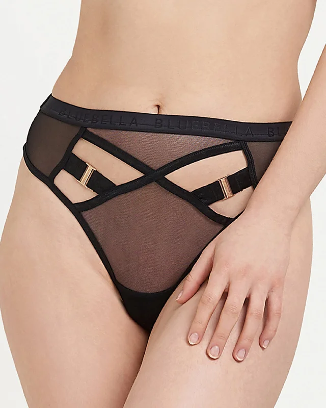 Oslo High-Waist Thong Black