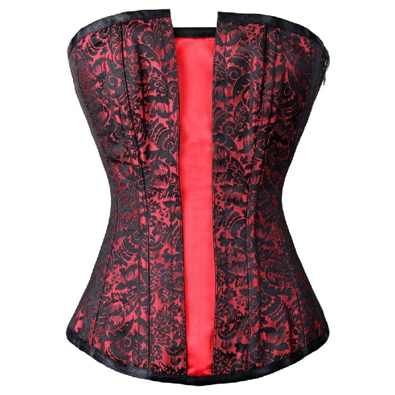 Samasara Red & Black Flap Overbust Corset