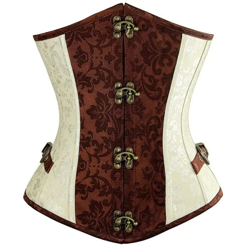 Steampunk Underbust Vintage Brown Waist Slimming Corset