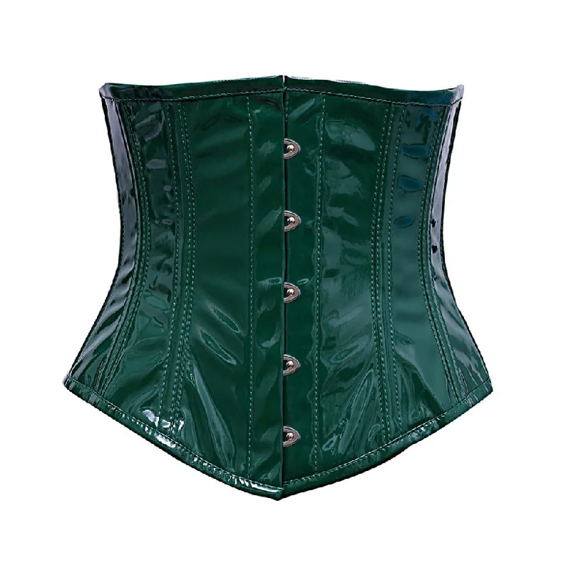 Zoey Green PVC Underbust Corset