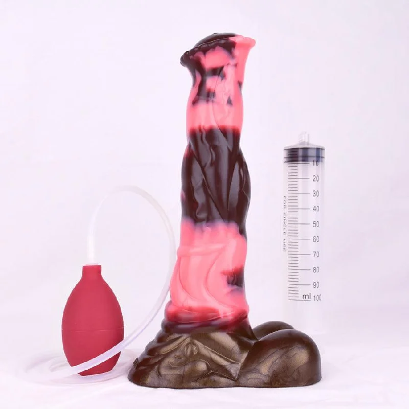 10 Inches Realistic Silicone Horse Cumming Dildo Toy