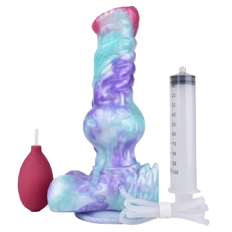 10 Inches Silicone Dog Ejaculating Dildo Sex Toy