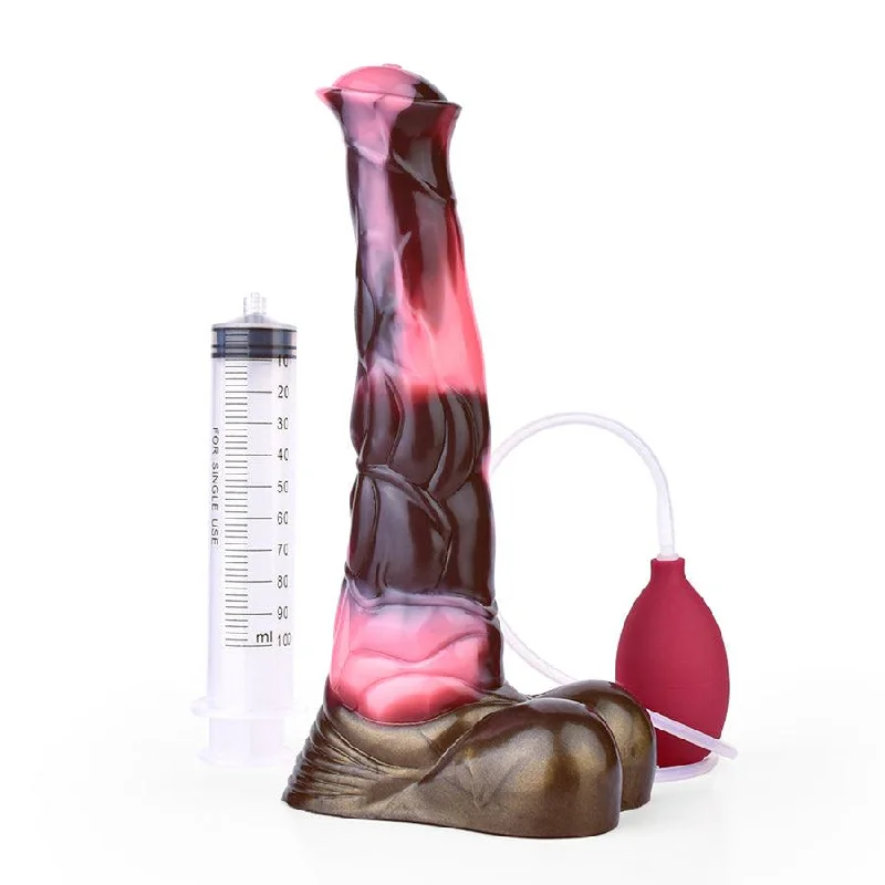 10 Inches Suction Cup Horse Cumming Dildo Toy