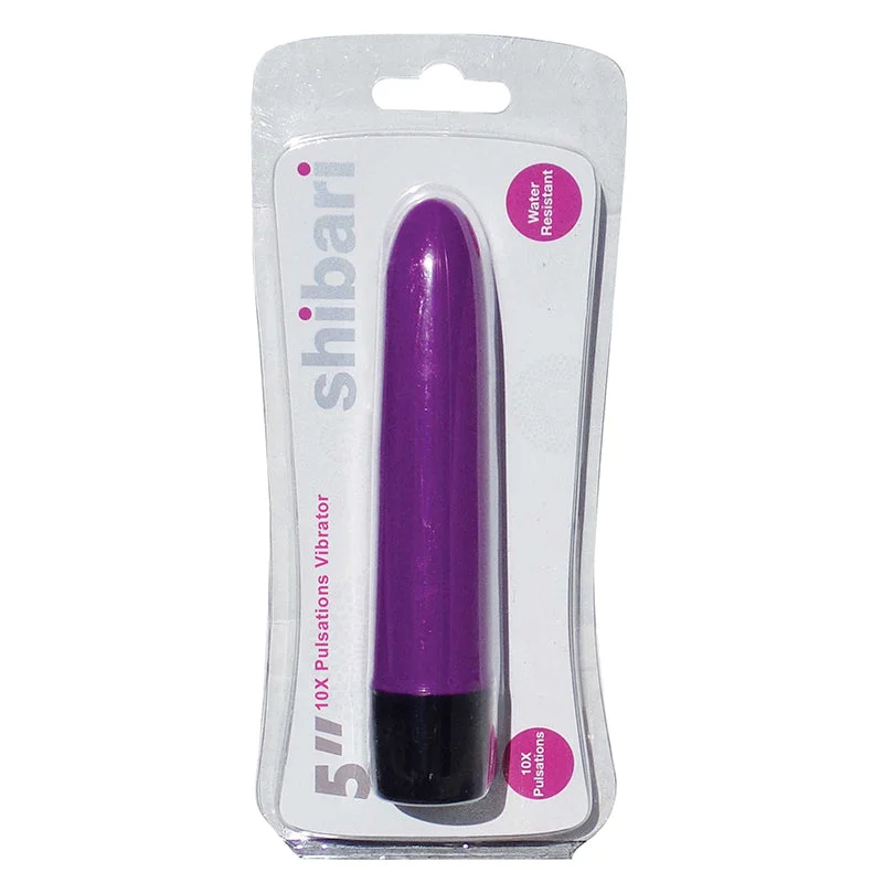 10X Pulsations Vibrator 5in Purple