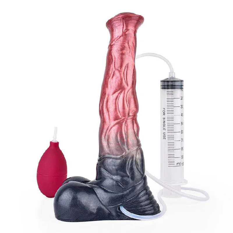 11 Inches Squirting Suction Cup Horse Dildo for Women