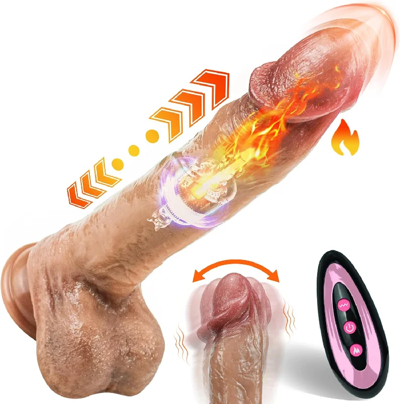 Hogan 9.6"  4 in 1 Multi-Functional Realistic Thrusting Dildo - Laphwing