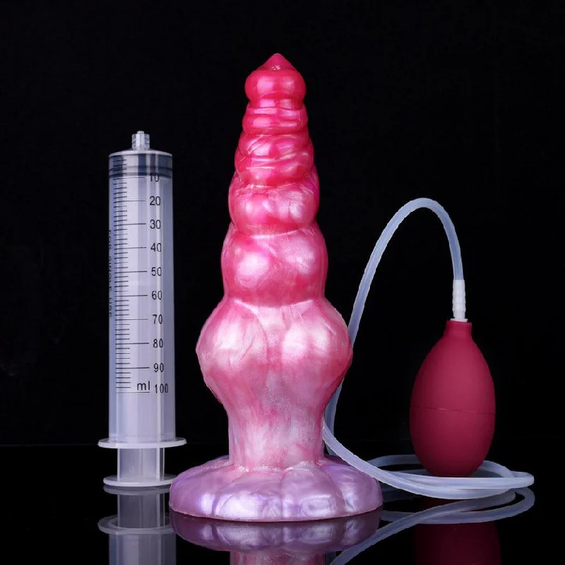 9 Inches Ejaculating Suction Cup Dog Dildo