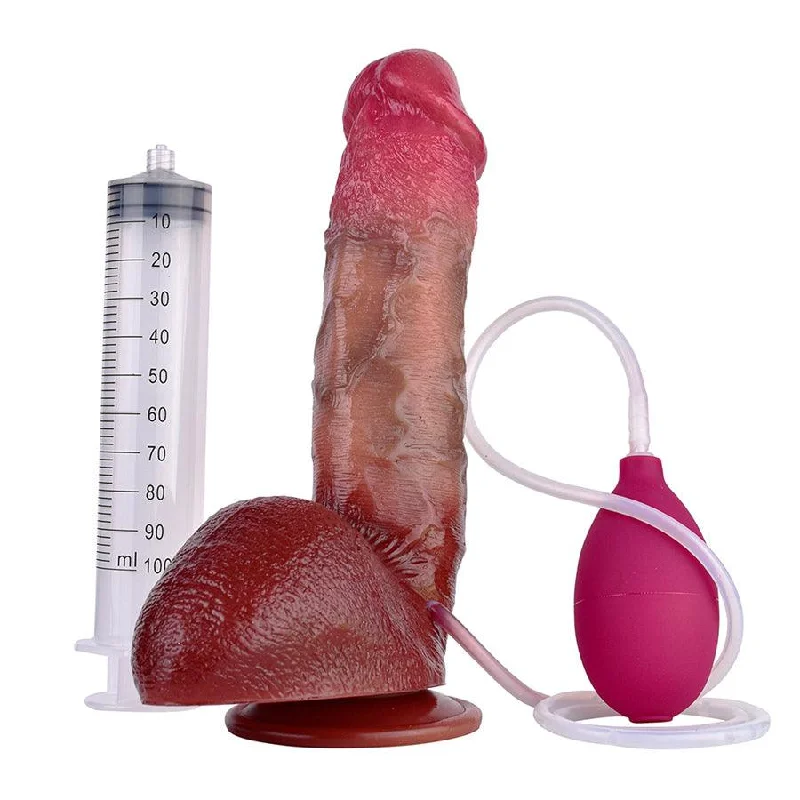 9 Inches Silicone Realistic Ejaculating Dildo