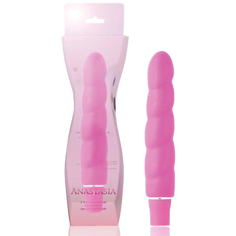 Blush Luxe Anastasia Silicone Slimline Vibrator Pink