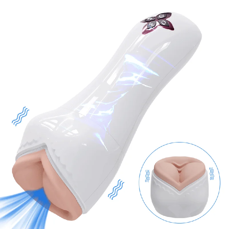 Eveflow - Split Design Breast Vulva Entry 5 Suctions & 7 Vibrations  Automatic Masturbation Cup