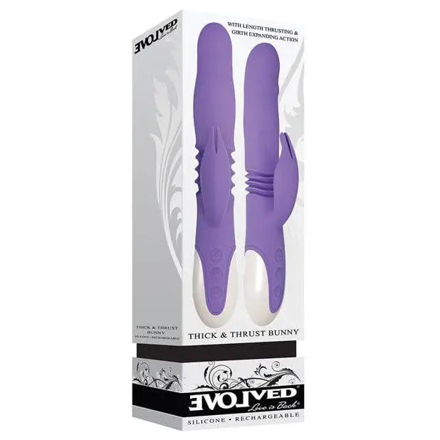 Evolved Thick & Thrust Vibrating and Thrusting Rabbit Vibrator