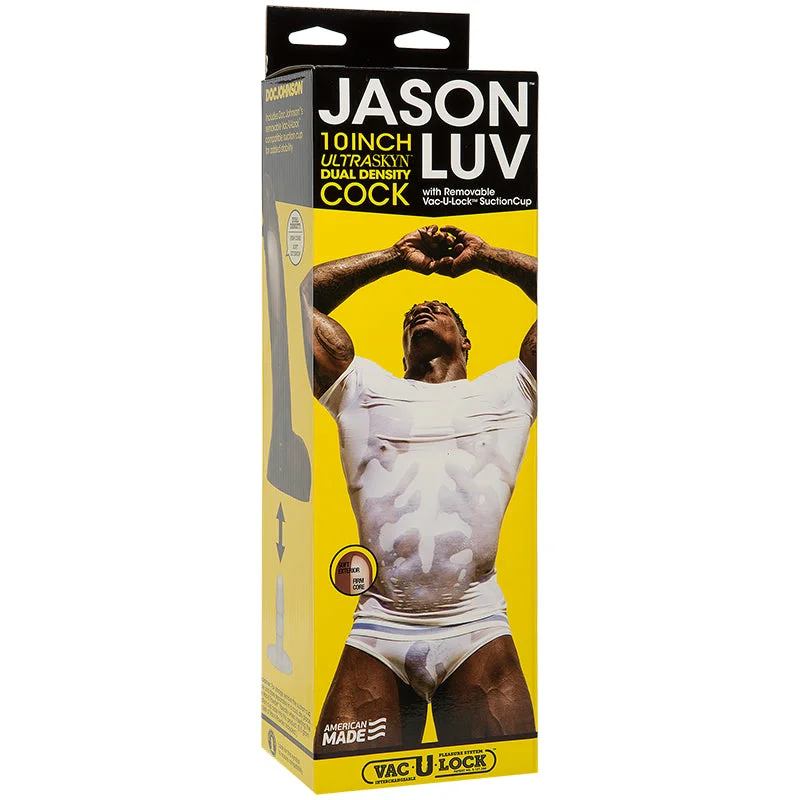 Jason Luv 10 inches Ultraskyn Cock Brown Dildo