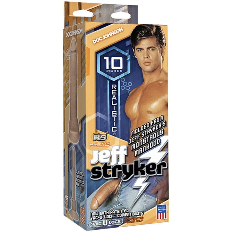 Jeff Stryker Realistic Vibrating Cock Beige Dildo