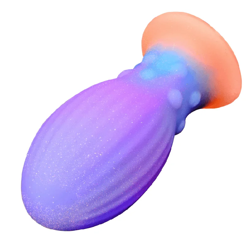 Aurora Luminous Butt Plug Anal Toy With Soft Liquid Silicone Material -Laphwing