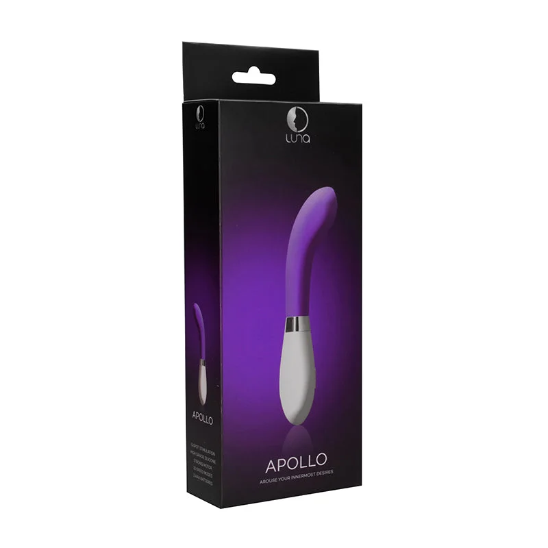 Luna Apollo 10-Speed Silicone G-Spot Vibrator Purple