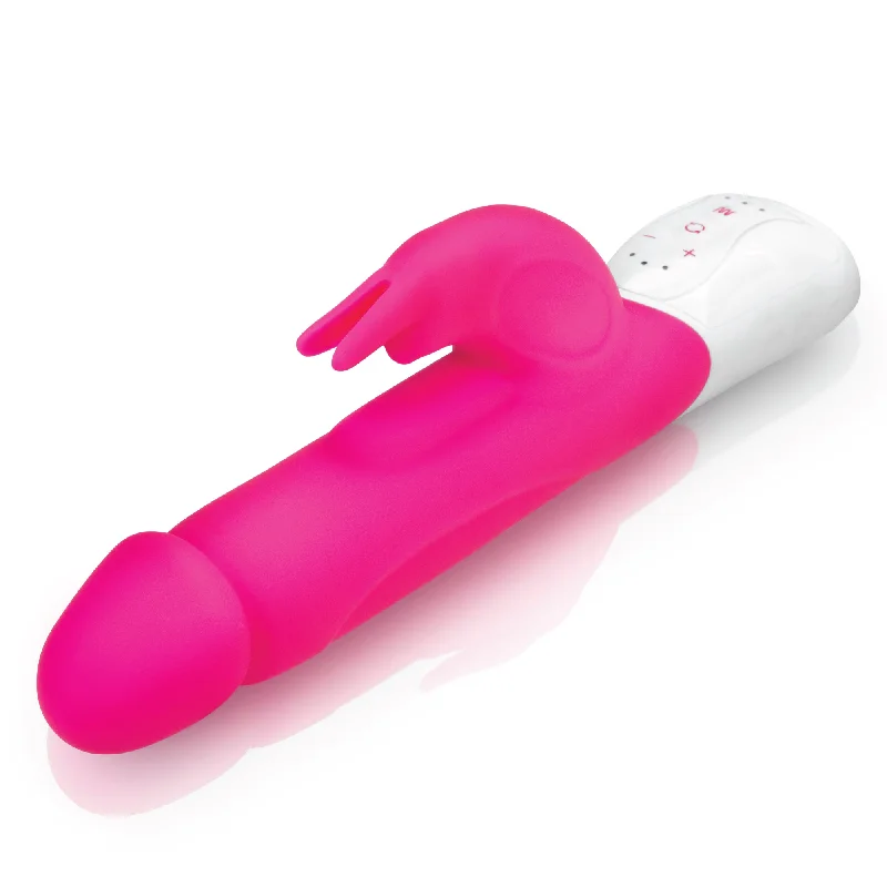 Rechargeable Realistic Rabbit Vibrator With Throbbing Shaft