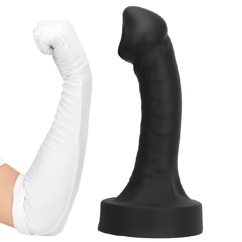 Realistic Silicone Huge Black Dildo