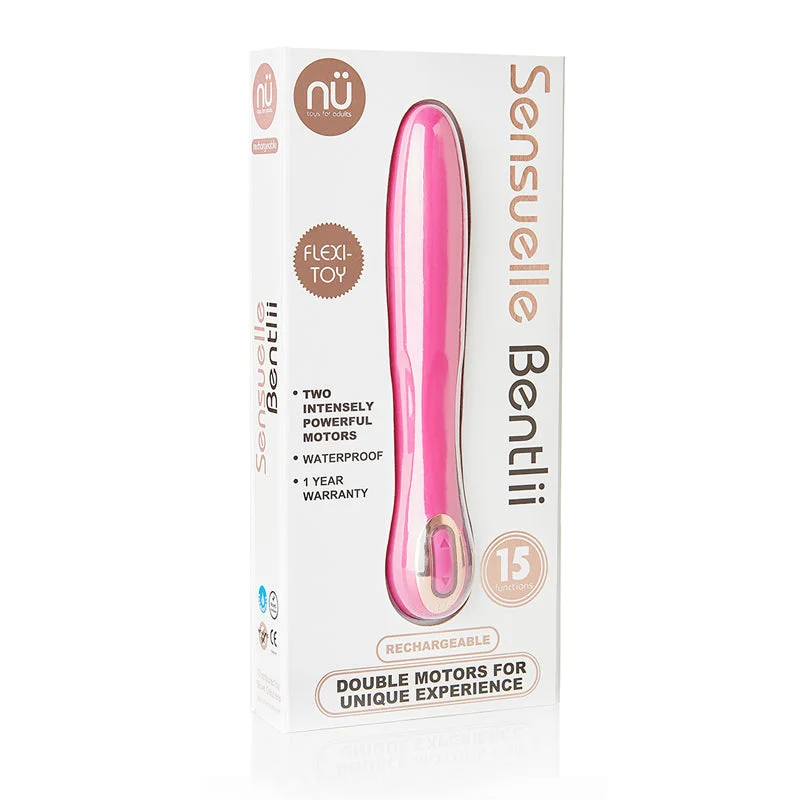 Sensuelle Bentlii Silicone 15 Functions Dual Motor Waterproof USB Rechargeable Magenta