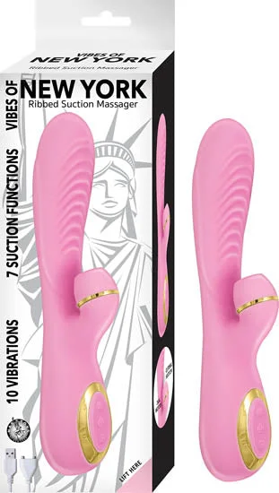 New York Vibes Ribbed Suction Massager by Nasstoys