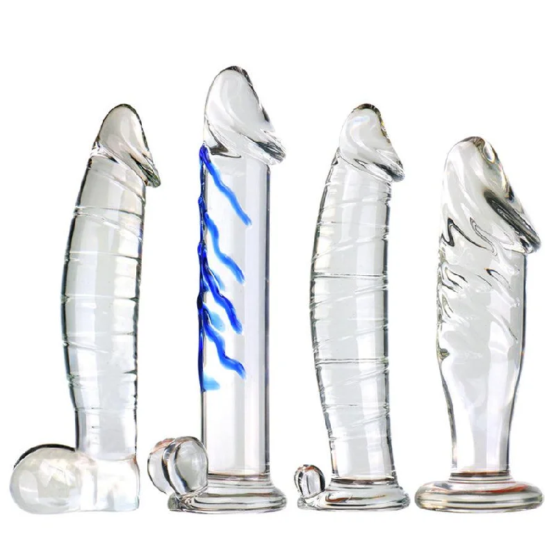 Xinghaoya Realistic Textured Large Glass Dildo