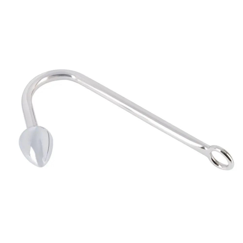 10-inch You2toys Aluminum Silver Butt Plug with Hook for Rope