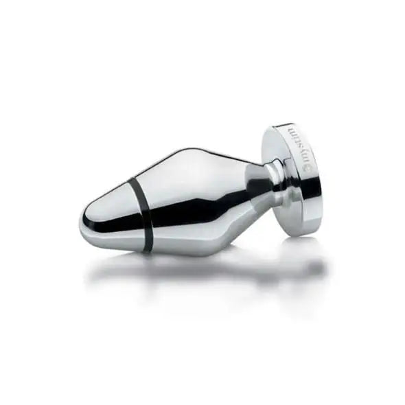 3.5-inch Mystim Stainless Steel Silver Medium Electrastim Butt Plug