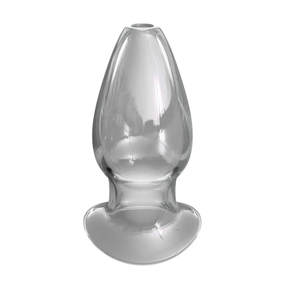 4.8-inch Pipedream Glass Clear Medium Hollow Butt Plug