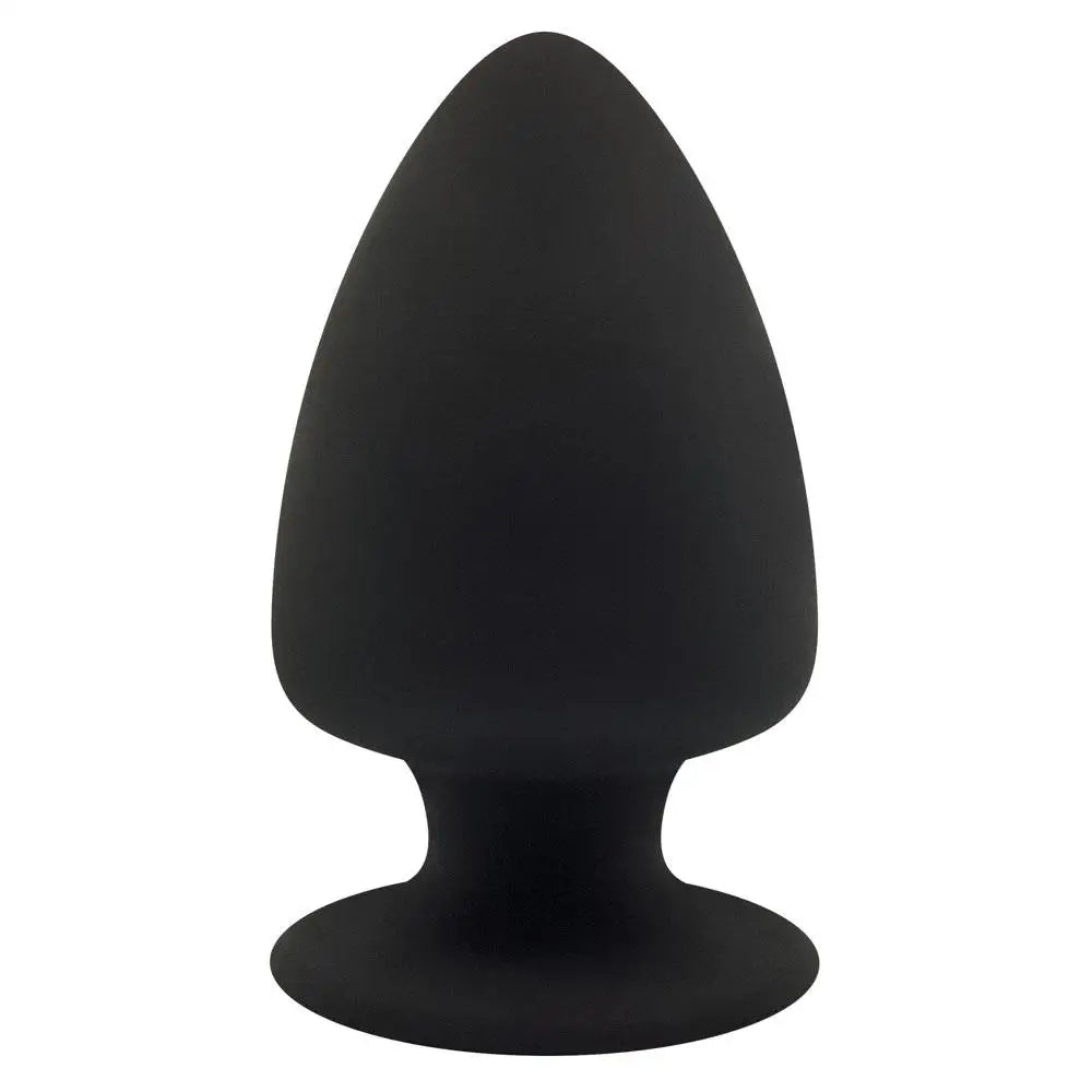 4-inch Premium Silicone Black Medium Butt Plug for Beginners