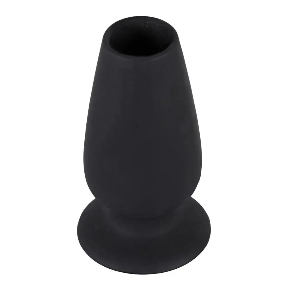 4-inch You2toys Silicone Black Medium Hollow Butt Plug