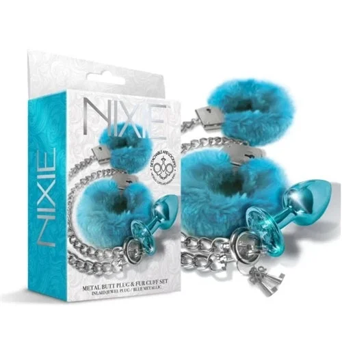 Nixie Metal Butt Plug & Cuff Set