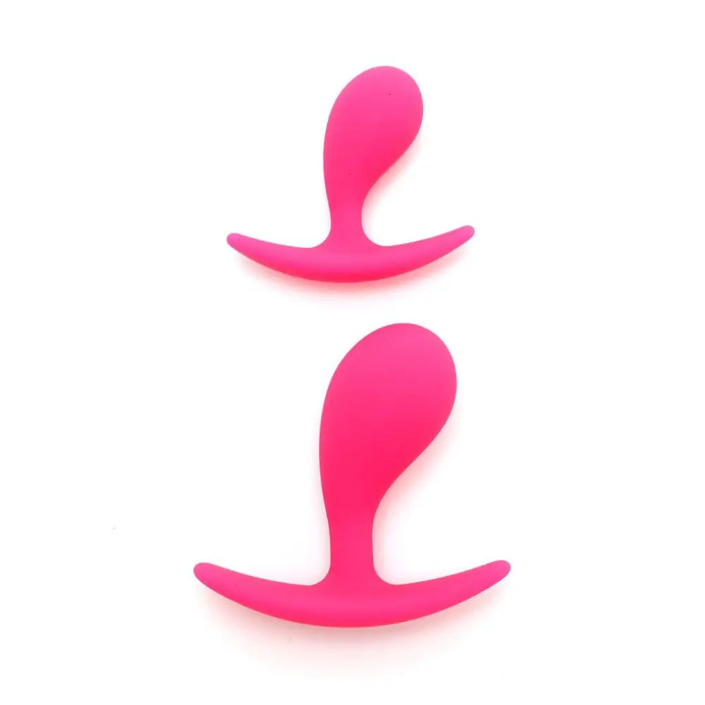 Rimba Silicone Pink 2-piece Anal Butt Plug Set