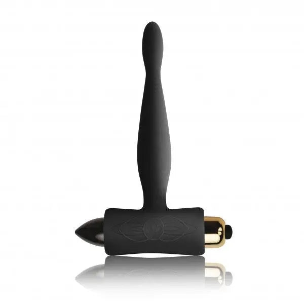 Rocks off Teazer Silicone Black Vibrating Butt Plug with 7-functions