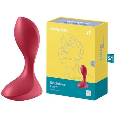 Satisfyer Vibrating Anal Plug "Backdoor Lover" in Red