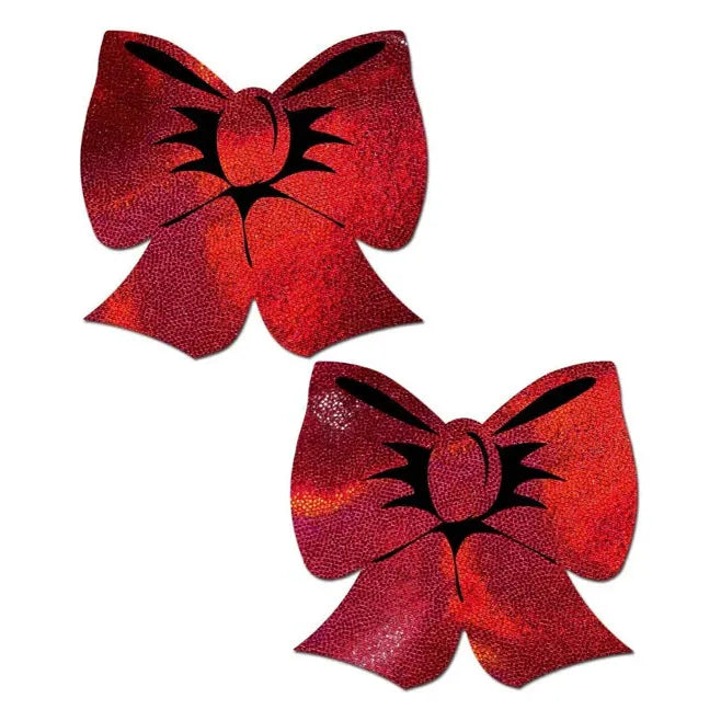 Holographic Red Bows Pasties by Pastease