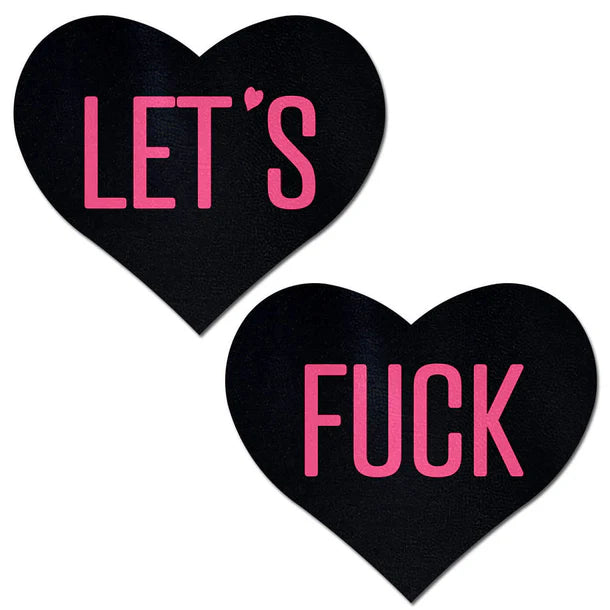 Let's Fuck Heart Pasties by Pastease