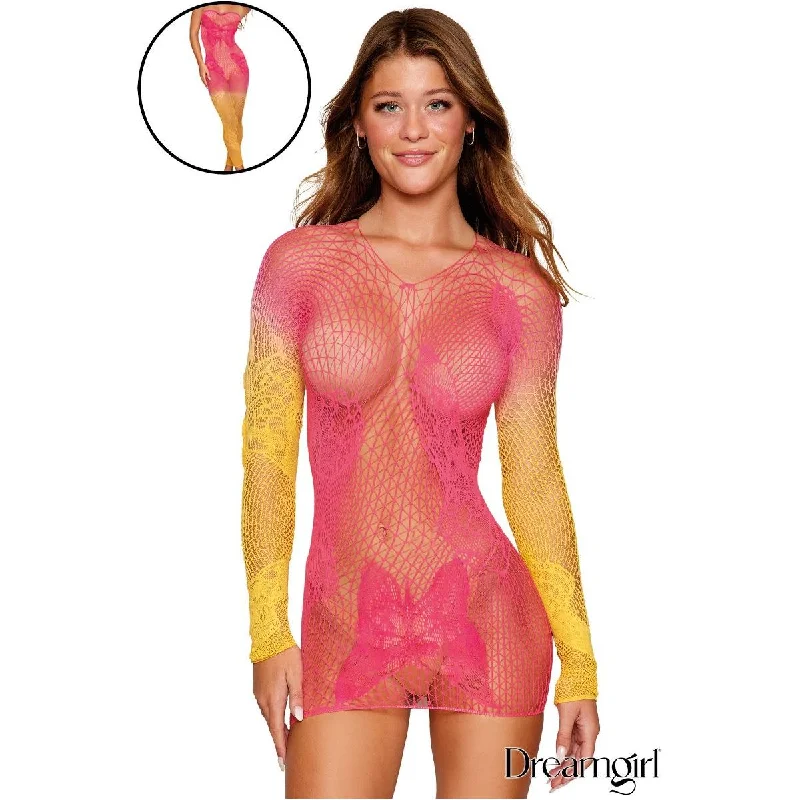 Two Tone Ombre Babydoll or Bodystocking by Dreamgirl