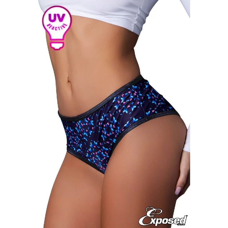 Uv Boyshorts Butterfly Panty by Magic Silk